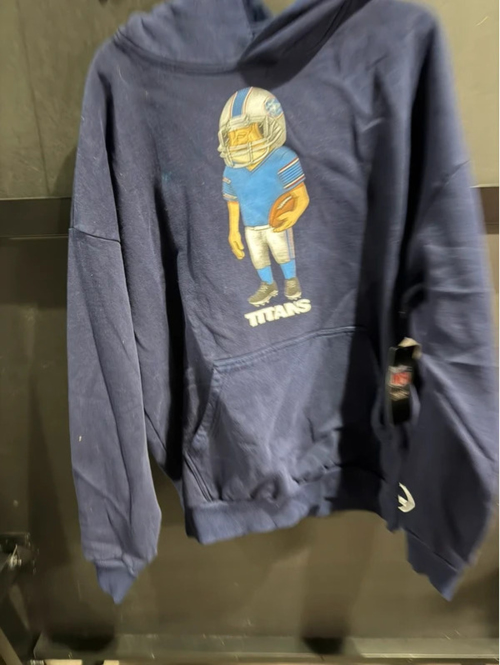 Bad Bunny Tennessee Titans Navy Hooded Sweatshirt